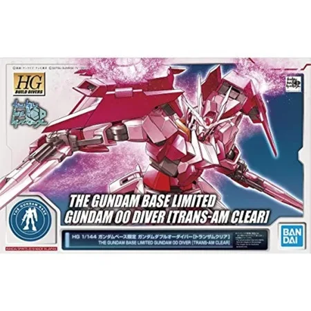 HGBD 1/144 Gundam Base Limited Gundam OO Diver - TRANS-AM Clear